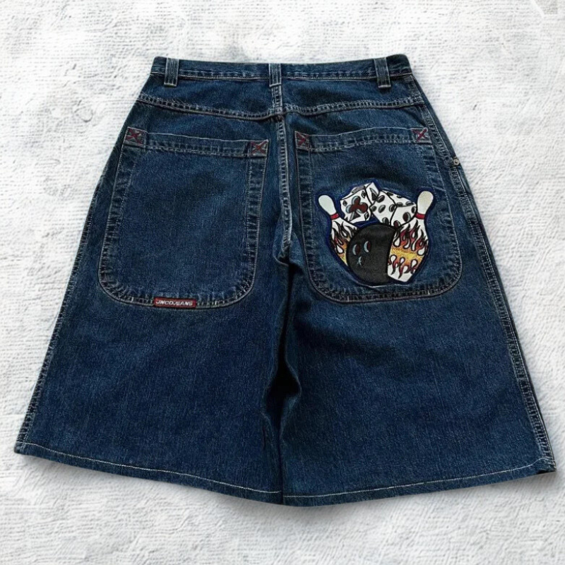 Nightwave Y2K Wide-Leg Denim Pants