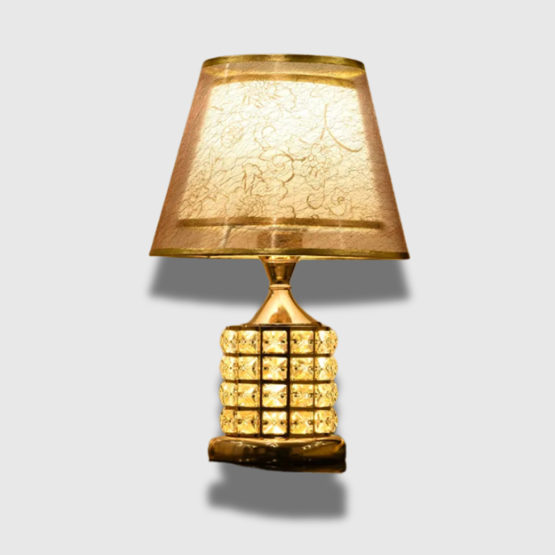 Luxeuria Luxe Golden Crystal Table Lamp – European Style