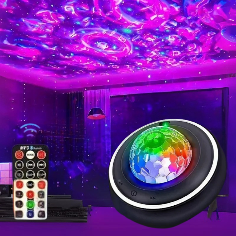 Diamond Starry Sky Bluetooth Projector with Water Ripple Lighting Effect