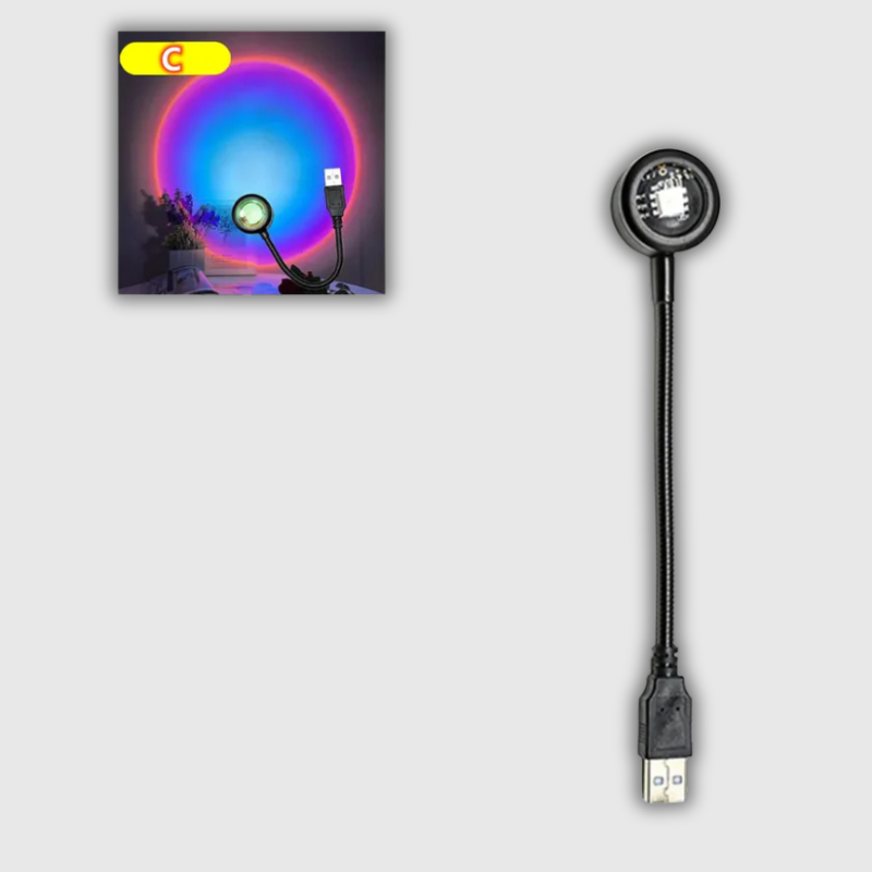 LED USB Sunset Lamp Projector