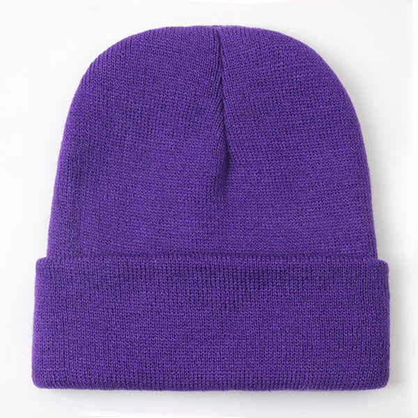 Solid Colour Unisex Winter Beanie