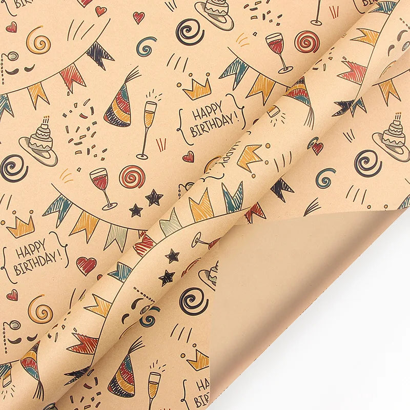 Birthday Wrapping Paper Sheet – 50 x 70 cm