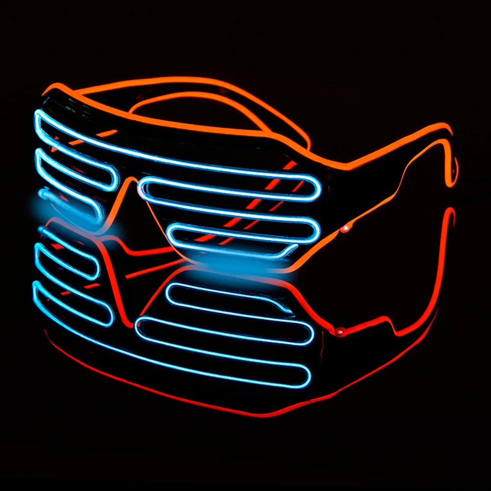 Cyber Neon LED Luminous Goggles