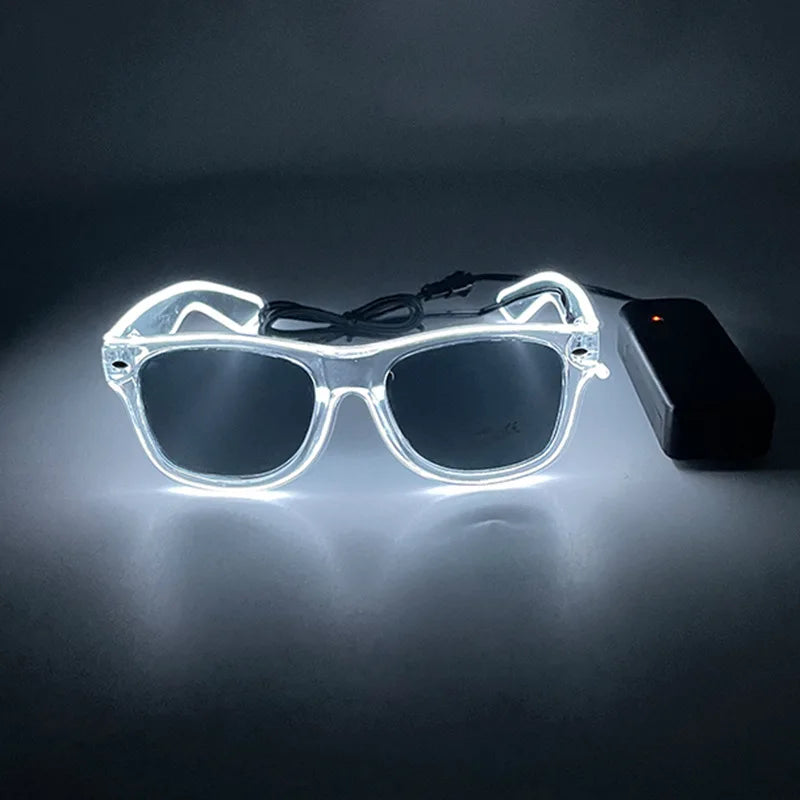 LED Light-Up Party Glasses – Glowing Rave & Festival Sunglasses