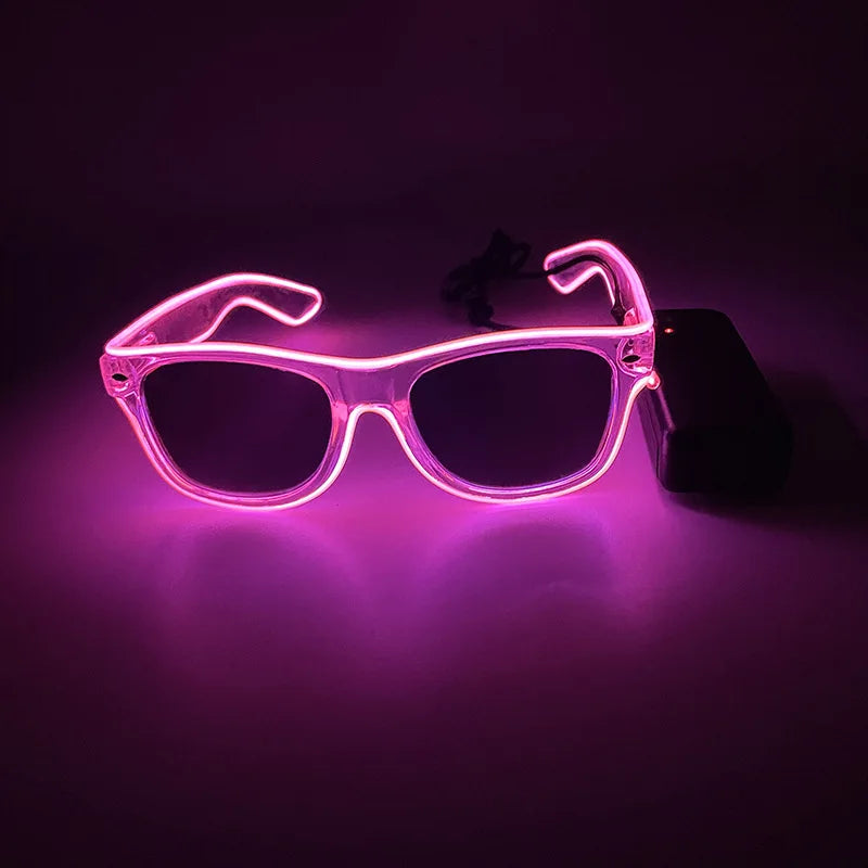 LED Light-Up Party Glasses – Glowing Rave & Festival Sunglasses