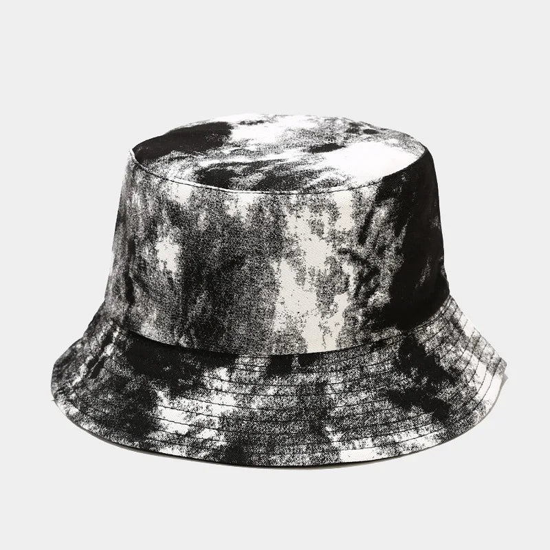 Unisex Tie-Dye Chinese Art Bucket Hat – Summer Pullover Edition