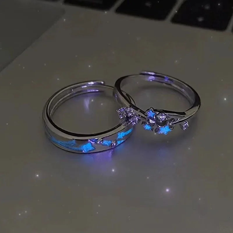 Luxeuria Luxe Luminous Star Couple Rings