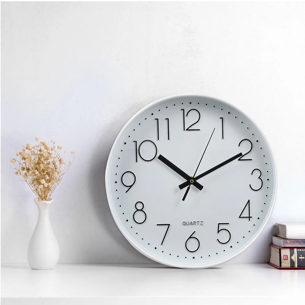 Non-Ticking Silent Wall Clock – 12 Inches