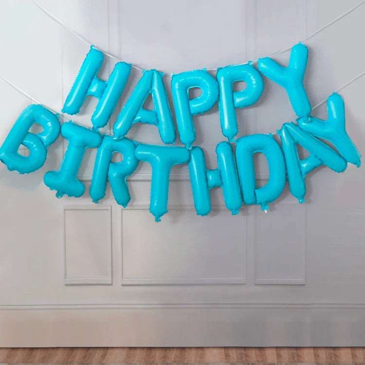Assorted Foil Birthday Balloon Set – 13 Pieces