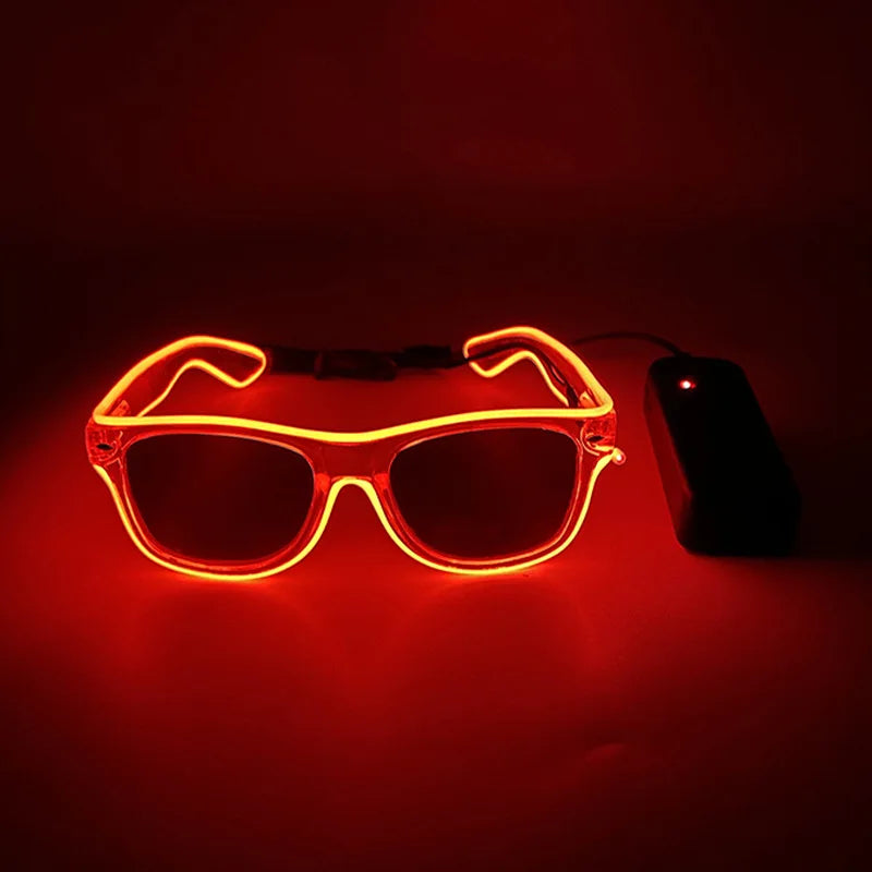 LED Light-Up Party Glasses – Glowing Rave & Festival Sunglasses