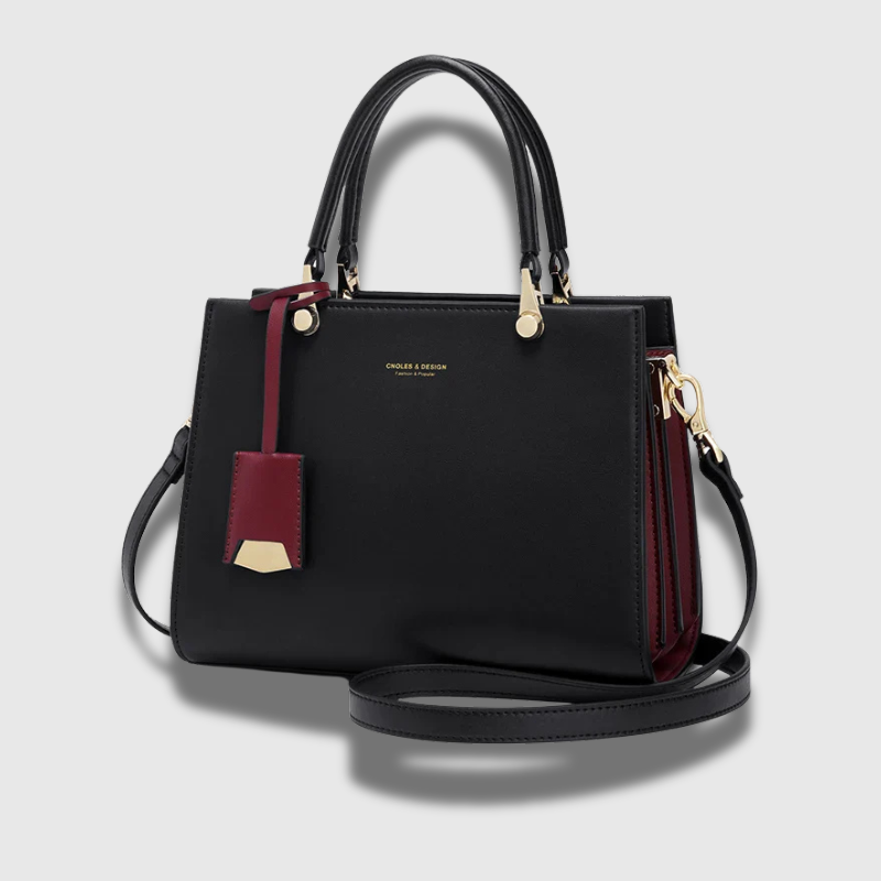Luxeuria Luxe Leather Tote - Women's Top-Handle Shoulder Handbag & Wallet