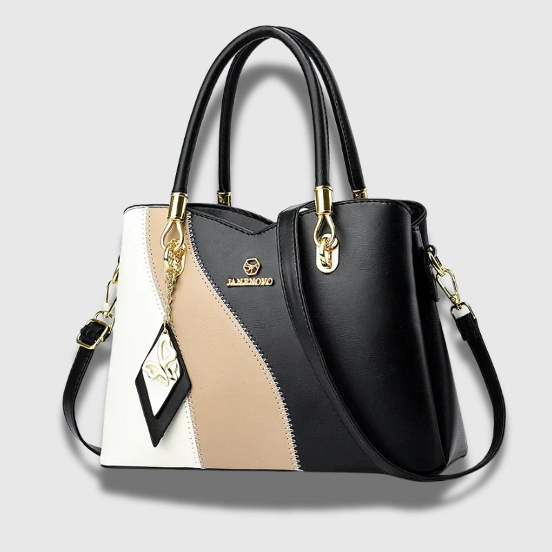 Luxeuria Luxe TriTone Elegance Soft Leather Shoulder & Crossbody Bag