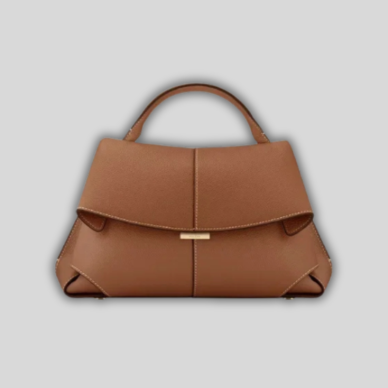 Luxeuria Luxe Aurora Crossbody – Genuine Leather Wrinkled Designer Shoulder Bag