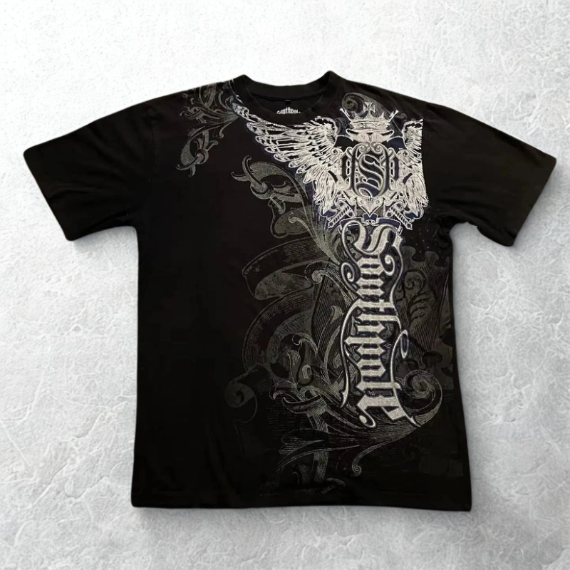 Gothic Y2K High Street Graphic Tee - Mens Urban Fashion