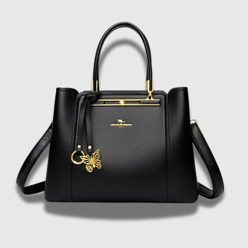 Luxeuria Luxe Audrey Leather Tote – Luxury Designer 3-Layered Shoulder Bag