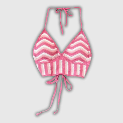 Boho Chic Crochet Halter Top – Women's Summer Beachwear - Collection