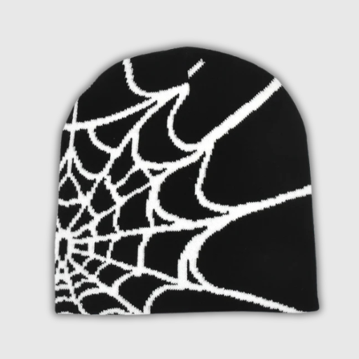Y2K Gothic Spider Knit Beanie