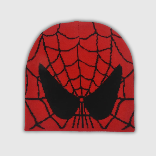 Y2K Gothic Spider Knit Beanie
