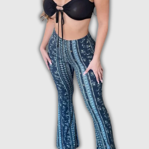 Boho Street Style Tie-Dye Flared Pants – Women's Indie Chic - Collection