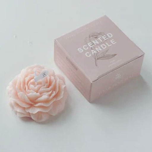 Peony Flower Scented Candle – Gift-Ready Soy Wax Design