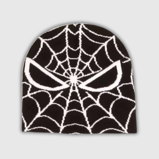 Y2K Gothic Spider Knit Beanie