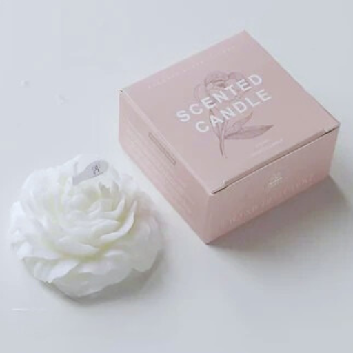 Peony Flower Scented Candle – Gift-Ready Soy Wax Design