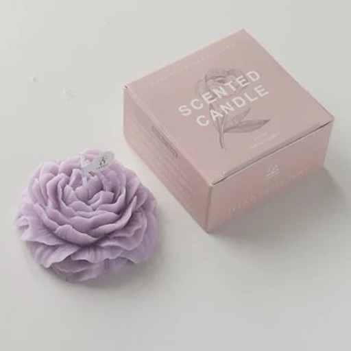Peony Flower Scented Candle – Gift-Ready Soy Wax Design