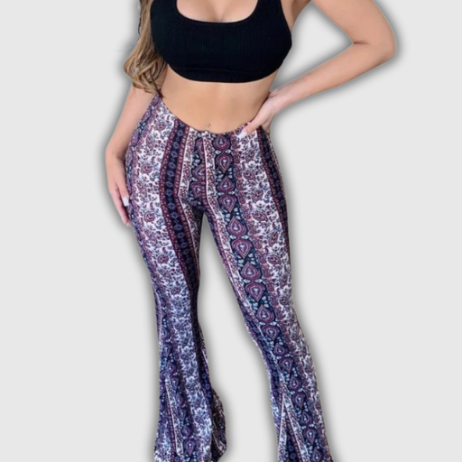 Boho Street Style Tie-Dye Flared Pants – Women's Indie Chic - Collection