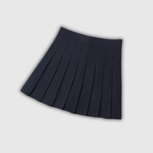 High Waist Pleated Mini Skirt – School Uniform Style