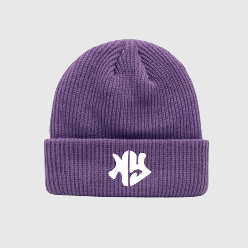 Fashion Knit Beanie — Breathable Polyester Winter Hat
