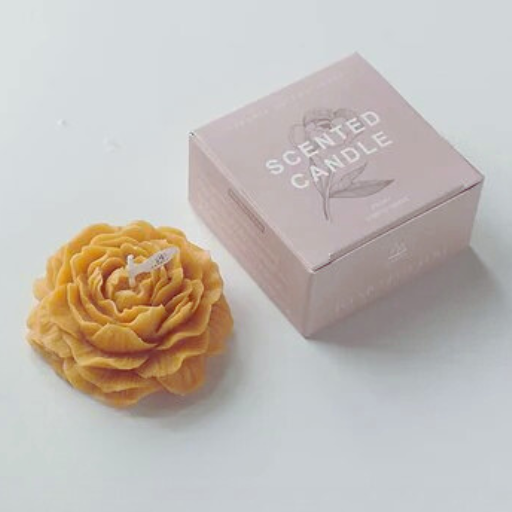Peony Flower Scented Candle – Gift-Ready Soy Wax Design