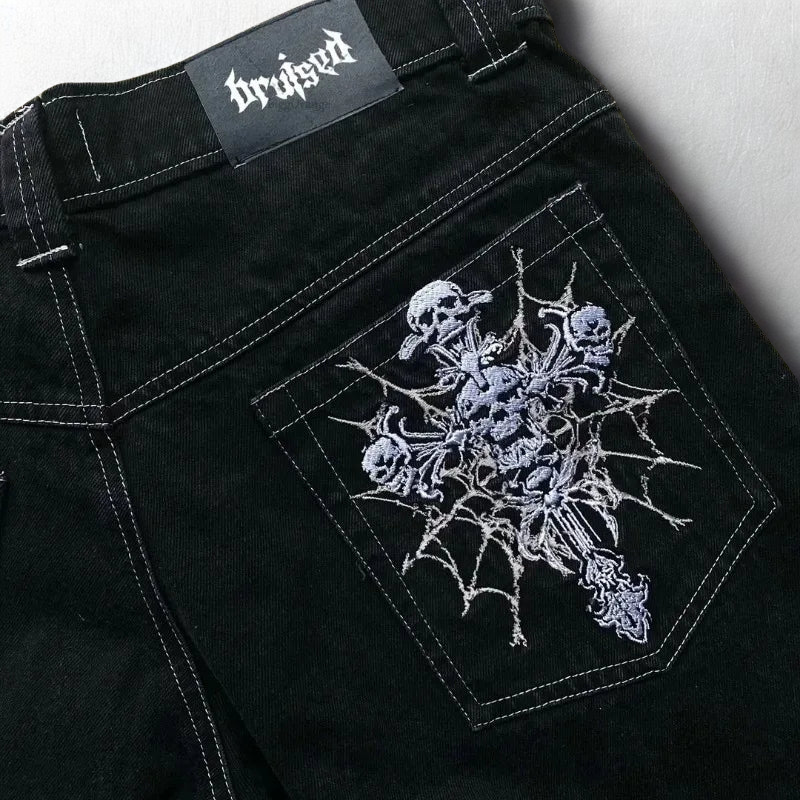 ShadowRiot Y2K Straight-Leg Pants
