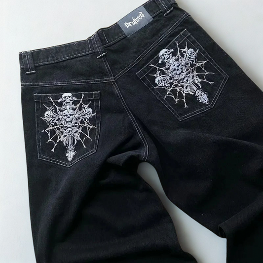 ShadowRiot Y2K Straight-Leg Pants