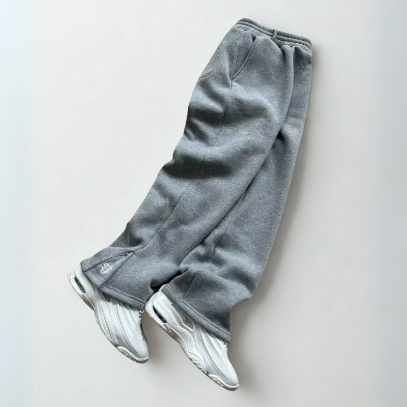 Y2K Embroidered Luxe Street Pants – High Waist Vintage Wide Leg