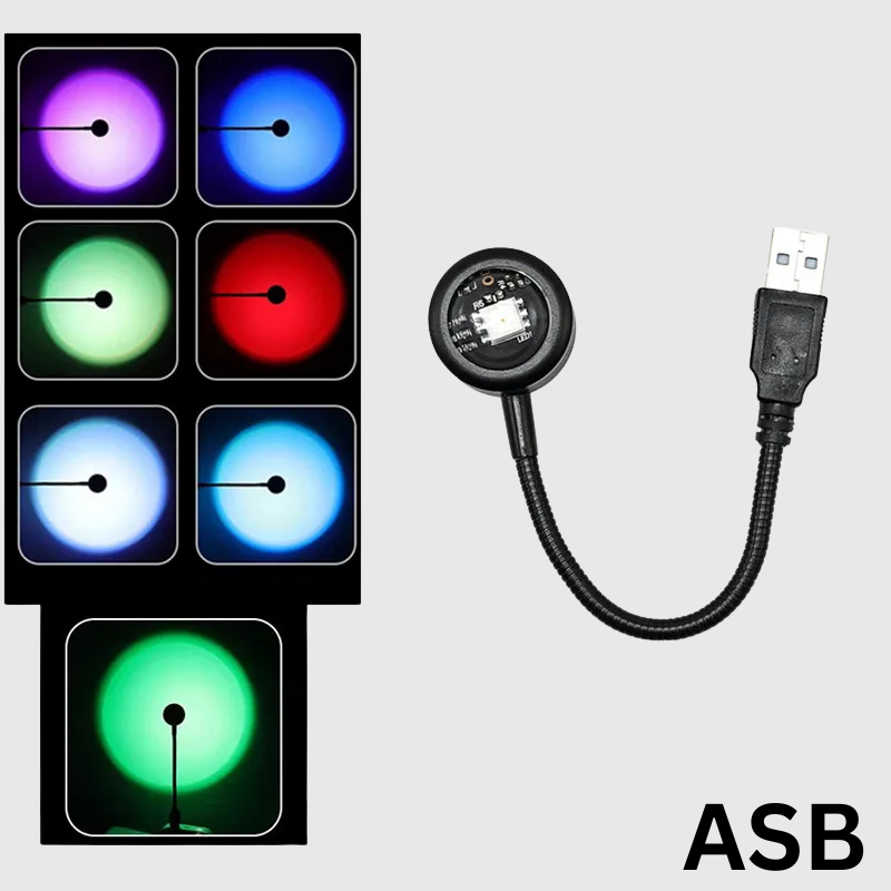 LED USB Sunset Lamp Projector