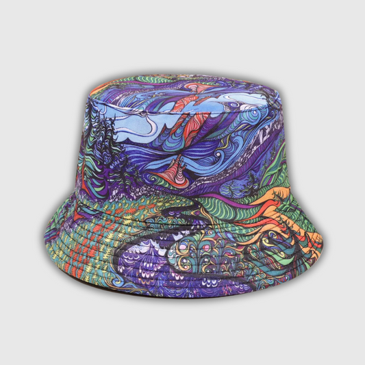 Spring Summer Tie-Dye Bucket Hat – Trendy Hip Hop Beach Sunshade for Women