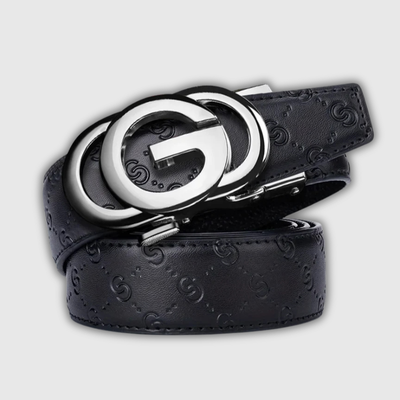 Luxeuria Luxe Men’s Automatic Leather Belt – Alloy Buckle | 3.5cm Genuine Leather Fashion Belt