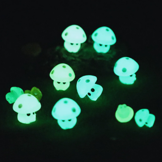 Mini Luminous Mushroom Decor Fairy Garden & DIY Microlandscape Set