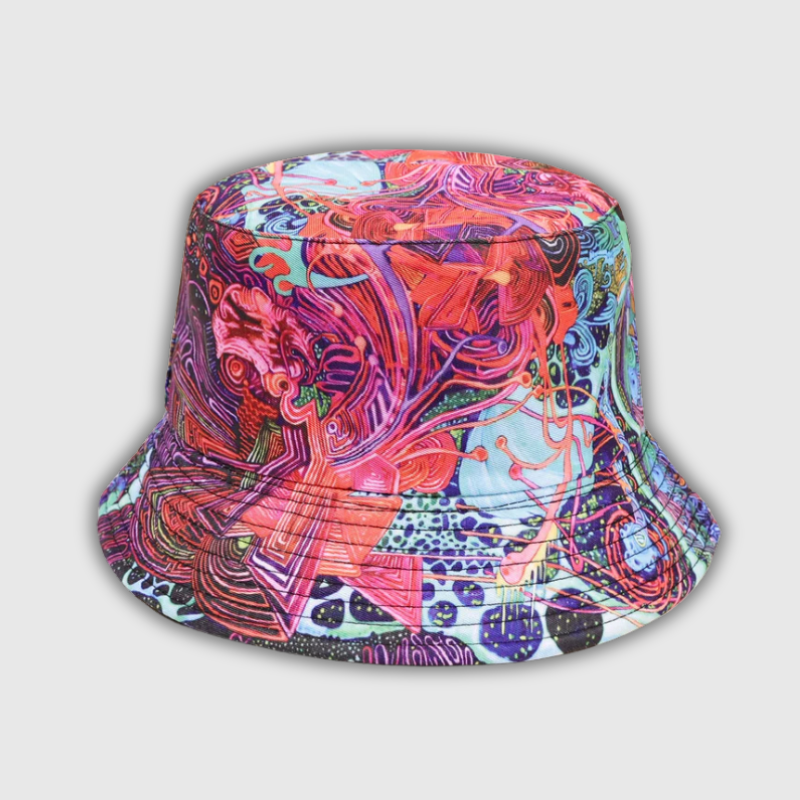 Spring Summer Tie-Dye Bucket Hat – Trendy Hip Hop Beach Sunshade for Women