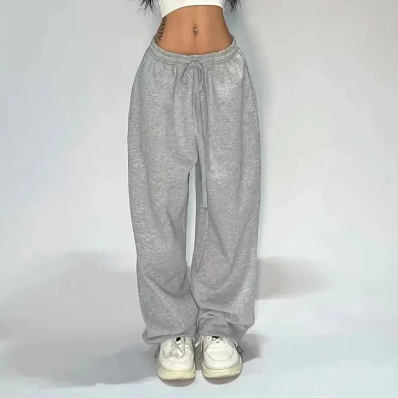 Y2K Retro Baggy Wide-Leg Sweatpants – Women’s Oversized Streetwear