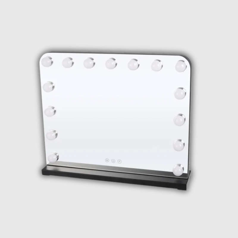 Luxeuria Luxe Wall-Mounted Rectangle Hollywood Vanity Mirror – 18 Dimmable LED Bulbs