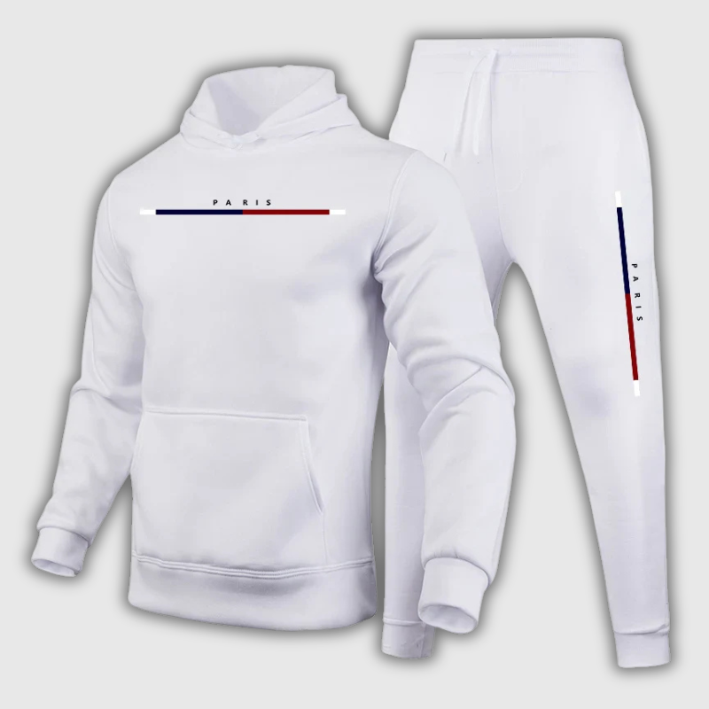 Men’s Autumn Hooded Tracksuit — 2-Piece Casual Gym & Jogger Set