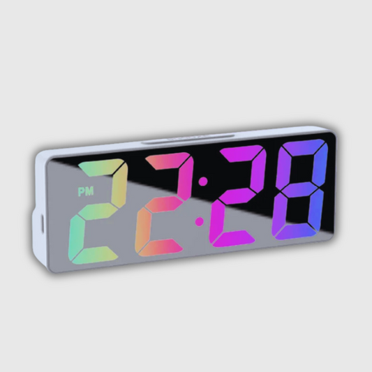 LED Digital Alarm Clock with Temperature Display & Adjustable Brightness