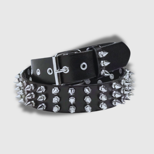 Luxeuria Luxe Rivet Studded Punk Belt – Heavy Metal Style for Women