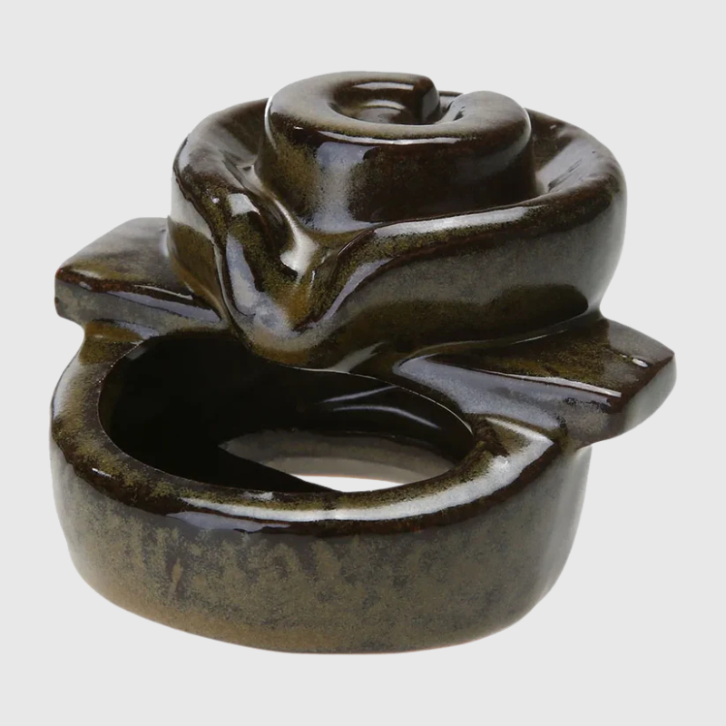Backflow Incense Burners Waterfall Tower Ceramic Incense Cone Burner For Aromatherapy and Home Decor