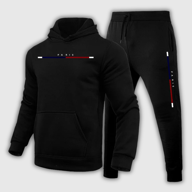 Men’s Autumn Hooded Tracksuit — 2-Piece Casual Gym & Jogger Set
