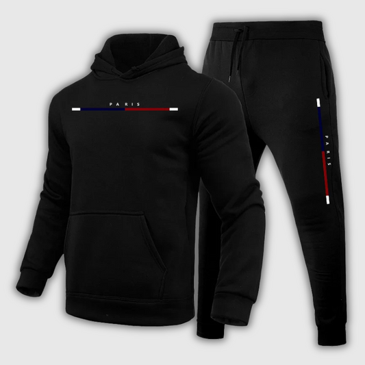 Men’s Autumn Hooded Tracksuit — 2-Piece Casual Gym & Jogger Set