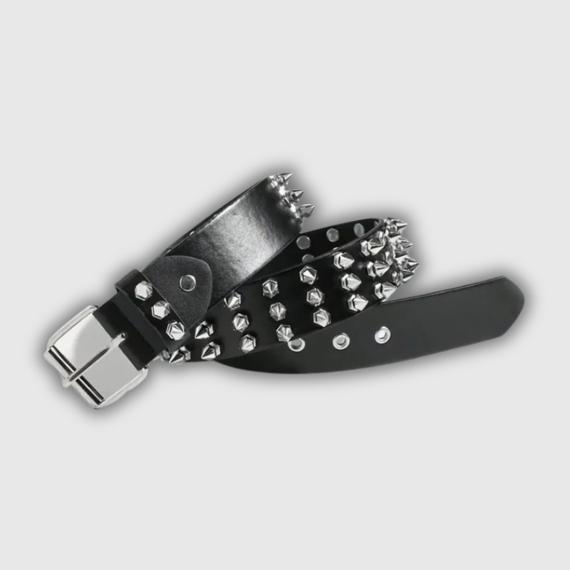 Luxeuria Luxe Rivet Studded Punk Belt – Heavy Metal Style for Women