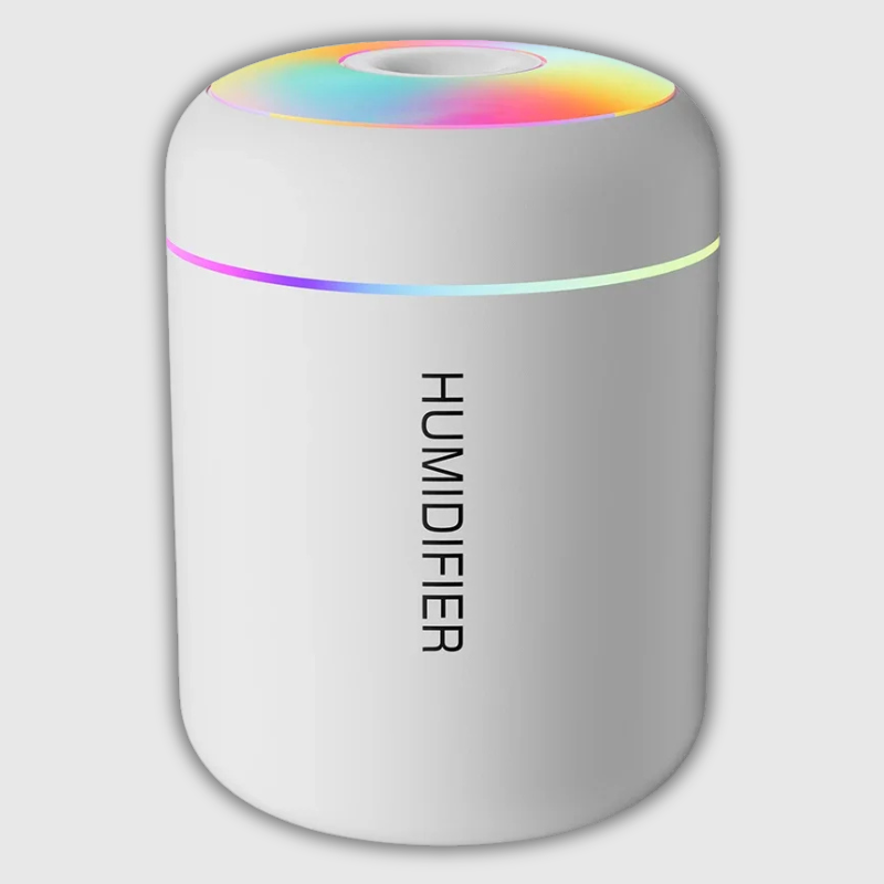 Mini USB Aroma Diffuser & Humidifier with LED Light – For Car, Home, and Bedroom