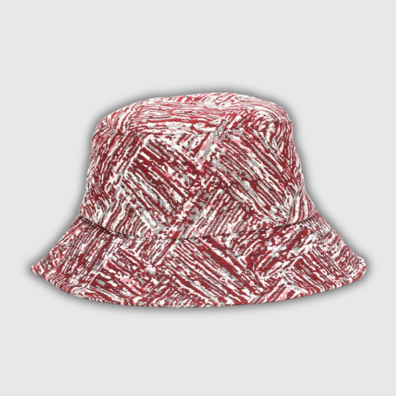 Boho Tie-Dye Threaded Bucket Hat – Unisex Outdoor Sackcloth Style Cap